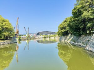 お堀からの眺め